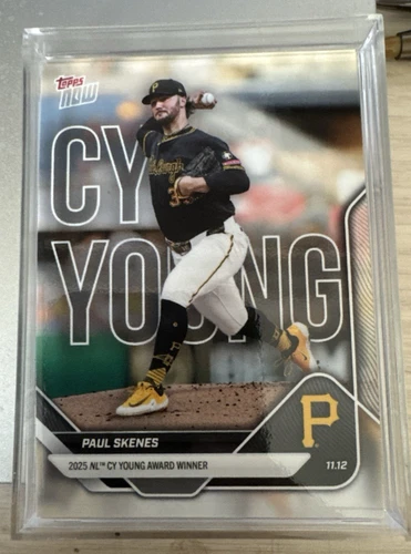 Paul Skenes 2025 Topps Now NL Cy Young Award Winner Card #OS-4 In Hand