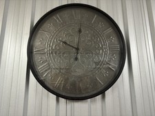 Large Metal Roman Numeral Clock 80cm