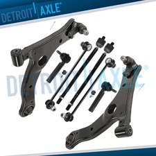 Front Lower Control Arms Sway Bars Tie Rods End for 2014 - 2019 Toyota Corolla