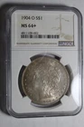 1904 O Morgan Silve Dollar NGC MS64+ #002 Toned Both Sides