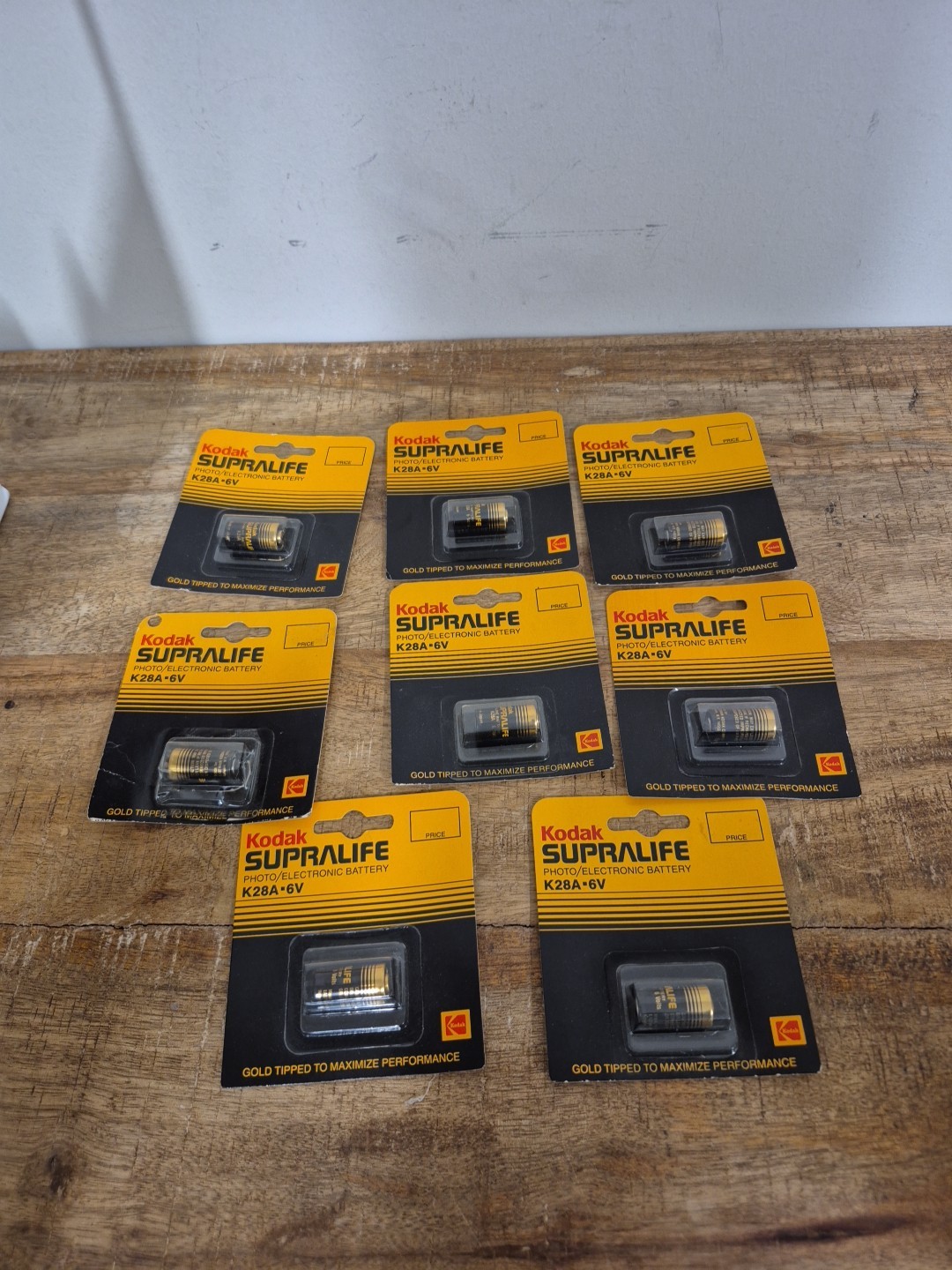 Vintage Kodak Supralife Battery K28A 6V Camera Electronics- Sealed 8 Packs. 