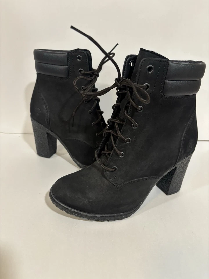 Timberland Botines Negro Tillston Tacón Alto Resistente al Agua Mujer’s 6.5 Foto 2 de 4