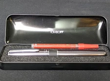 Tombow ZOOM 505BW Rollerball Pen Gray Gunmetal Barrel w/ Box & Ink