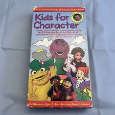 Kids for Character (VHS) Barney Barbar PBS Ni...