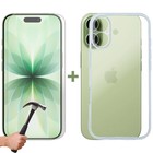 For Apple iPhone 17 Phone Case Cover and Tempered Glass Screen Protector Clear