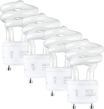 13Watt T2 Spiral CFL GU24 2 Prong Light Bulb Base 2700K 900Lm -UL Approved 120V