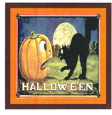 zwei Happy Halloween - Grußkarten - 3DRose (USA) Karten