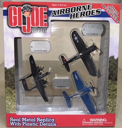 Hasbro G.I.Joe / Maisto 2001 Die-Cast AIRBORNE HEROES Miniature Airplanes