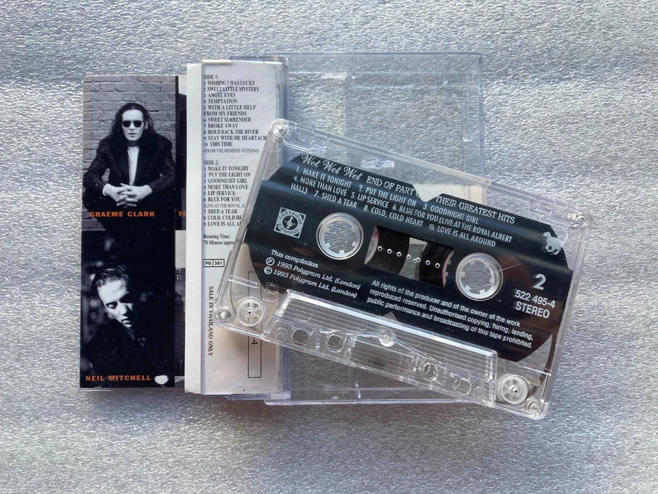 Wet Wet Wet - Greatest Hits - Cassette • END OF PART ONE - FREE SHIPPING 🇮🇪 - Image 4 of 4
