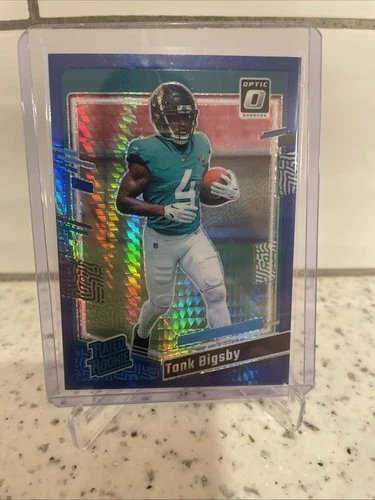 2023 Panini Donruss Optic - Rated Rookie Tank Bigsby #252 Blue Hyper Prizm (RC)