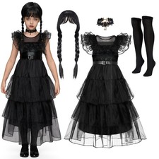 Spooktacular Creations Black Costume Dress for Girls, Small 5-7 yrs ,