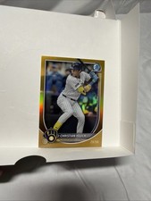 2025 Bowman Chrome - Christian Yelich, #70 Gold Refractor /50 Brewers