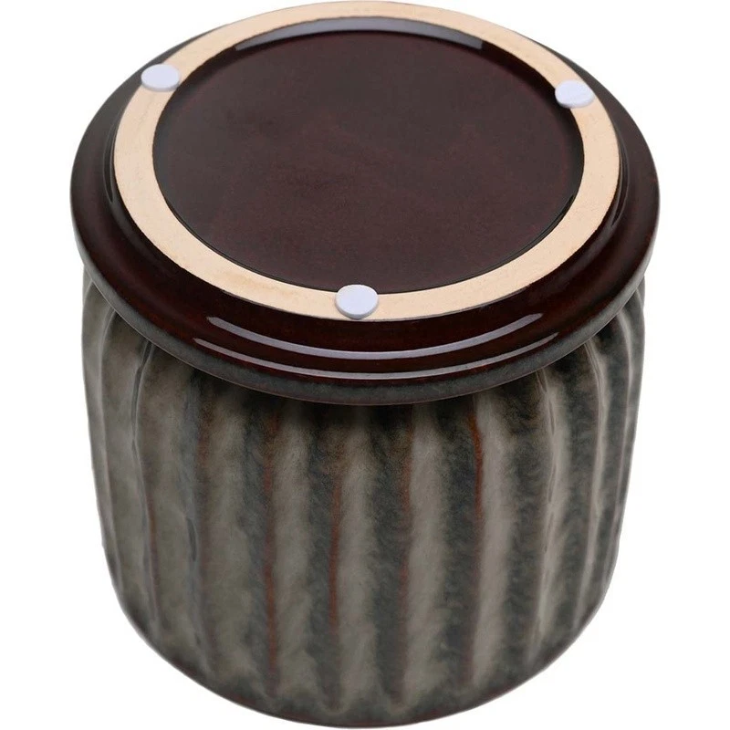 Maceta de cerámica con orificio de drenaje interior exterior jardín maceta elegante cilindro nueva Foto 3 de 4