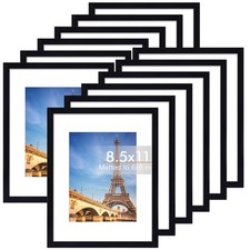 8.5x11 Picture Frame Set of 12, 8.5 by 11 Photo Frames with Shatter Resistant...
