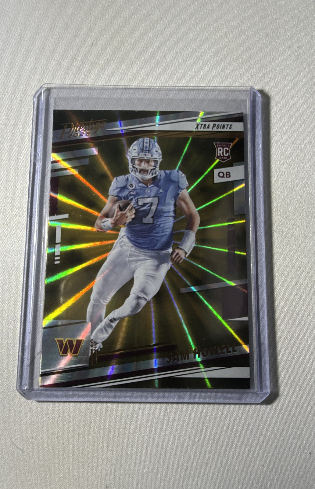 2022 Panini Prestige - Rookies Sam Howell #305 Xtra Points Sunburst (RC)