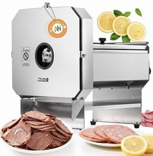 Commercial Deli Food Slicer Automatic Cooked Pork Beef Vegetable Cutter Electric