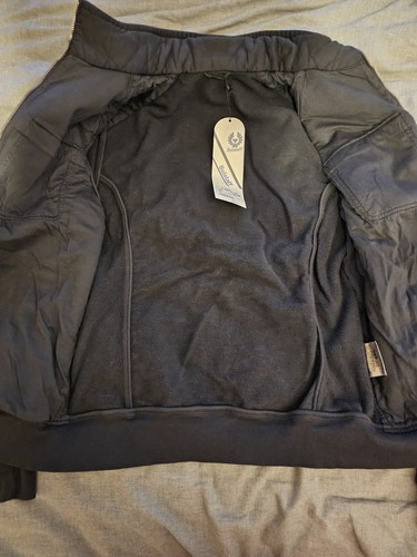 Belstaff Jacke schwarz Biker Brave Cardigan PU beschichtet Reißverschluss XL - Bild 14 von 16