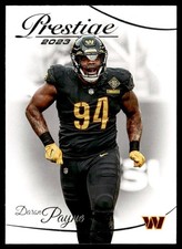 2023 Panini Prestige Daron Payne Washington Commanders #294