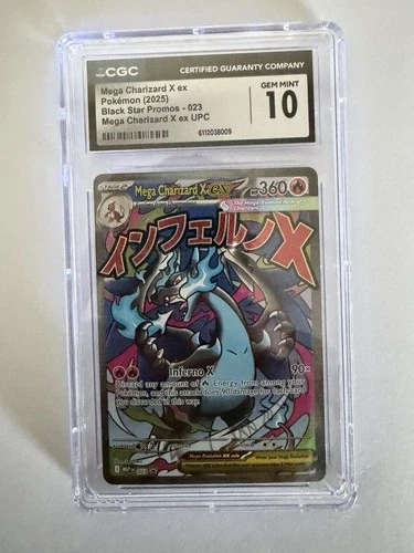 Pokémon Mega Charizard X EX 023 Me: Mega Evolution Promo Holo CGC 10
