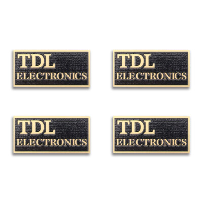 TDL Electronics Speaker Grill Badges Custom 40mm(1.57'')X20mm(0.78'')