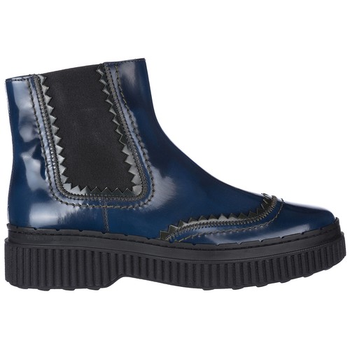 Tronchetti Tod's in pelle con suola track Tortora | Caposerio