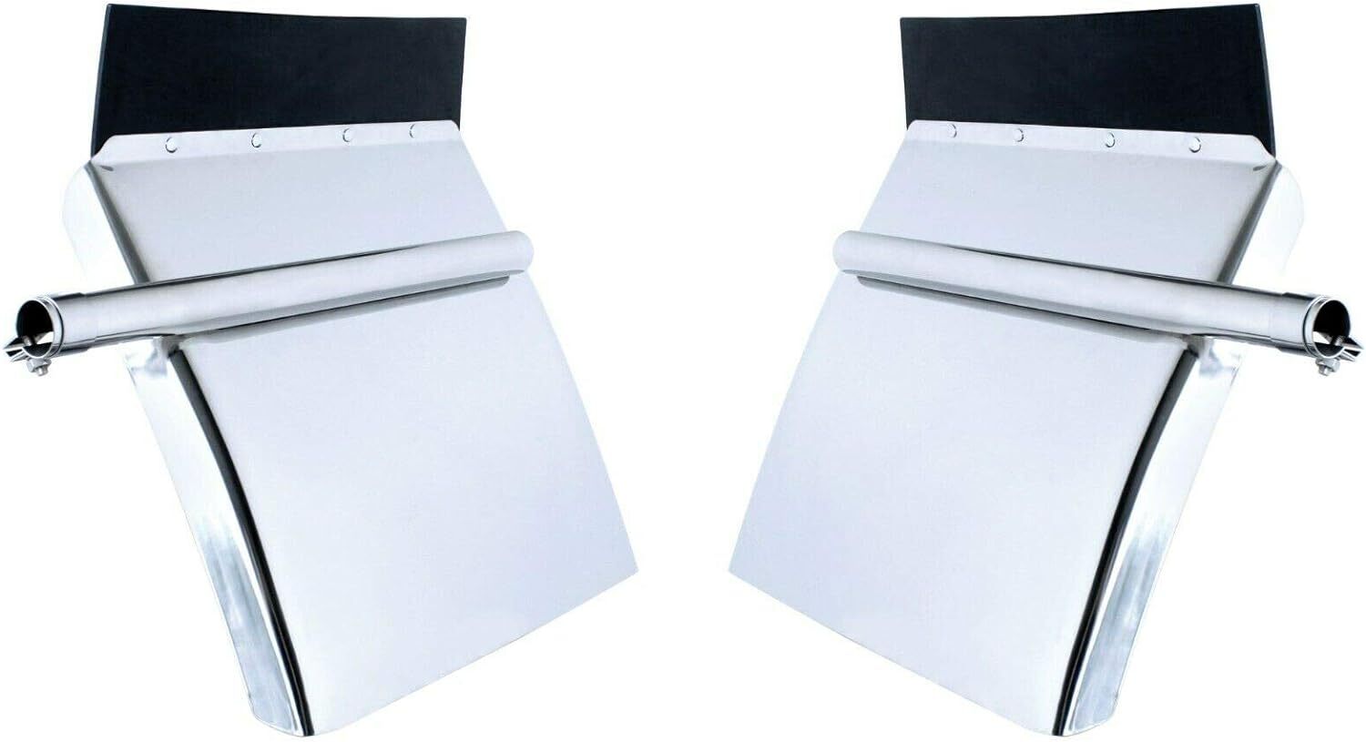 Stainless Steel 24x29 Inch Semi Truck Quarter Fender Bracket Pair-image