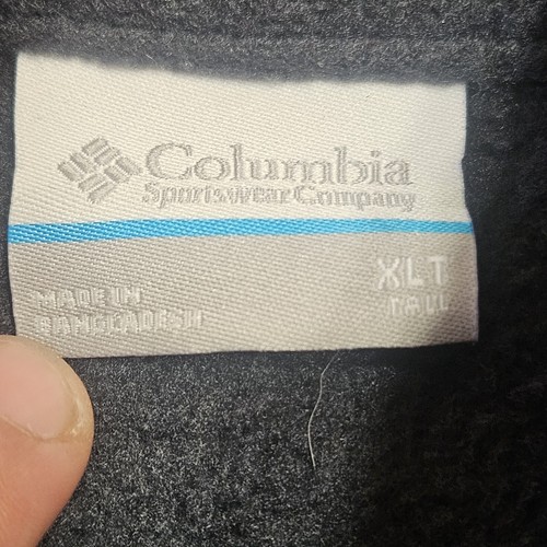 Columbia Steens Mountain Fleece Jacket Mens XL Orange Black 1/4 Snap Button Up - Picture 5 of 10