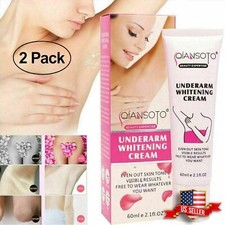 2 PK Dark Skin Bleaching Cream Whitening Lightening for Face Body, Max Strength