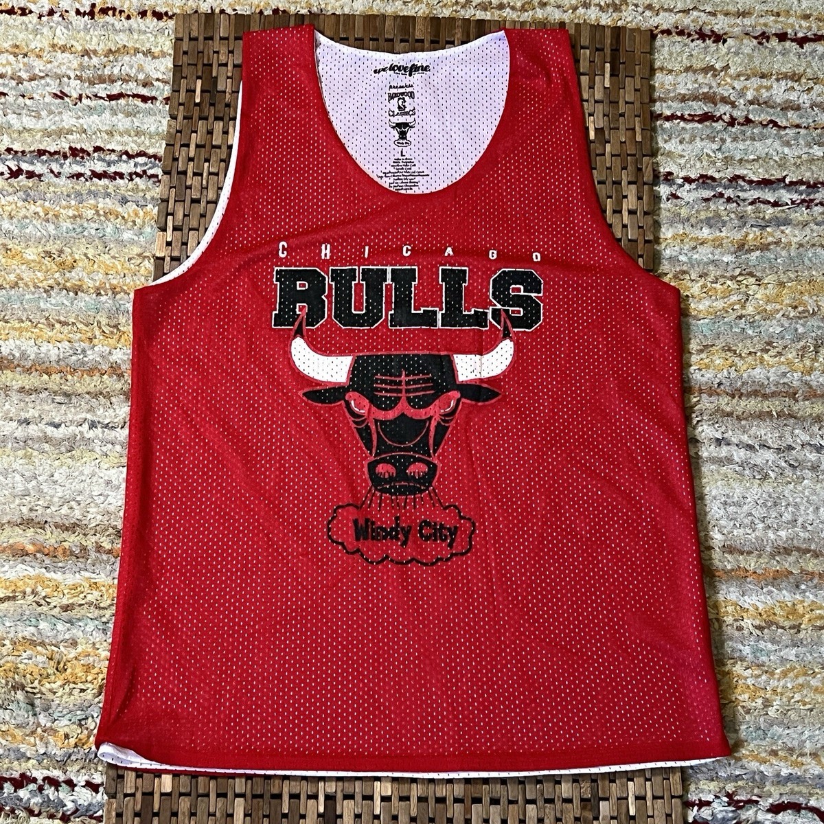 Hardwood Classics Chicago Bulls Windy City Practice Jersey Red