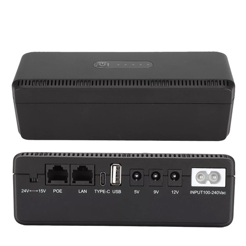 10400mAh 5V 9V 12V 15V 24V UPS Battery Backup Uninterruptible Power Supply USBEn - Picture 11 of 14