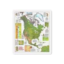 North America - Before Columbus (1972) (Map) Refrigerator Magnet