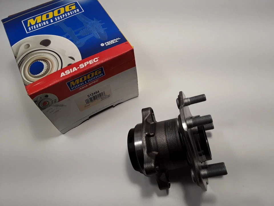 Cojinete de rueda y buje trasero Moog 512494 para Nissan Juke 2011-2017 tracción delantera hoja 11,12 Foto 3 de 4