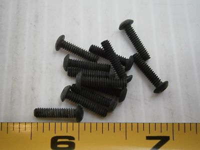 4-40 1/2'' L Button socket soc cap stainless black oxide lot of 25 #1399