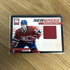 2012-13 Panini Elite New Breed Materials Raphael Diaz Rookie #33