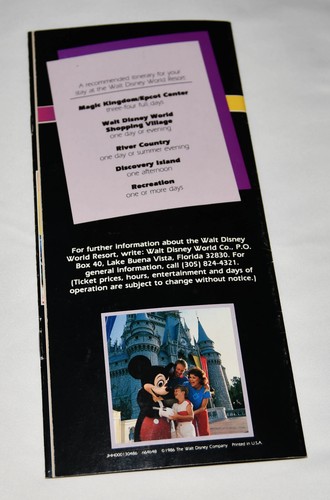 1986 EPCOT Center Discover Guide Spaceship Earth Dreamfinder Figment Horizons - Picture 11 of 12