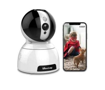 VIMTAG Wireless Security Camera Indoor Dome Surveillance IP Camera, 2M 1080P HD