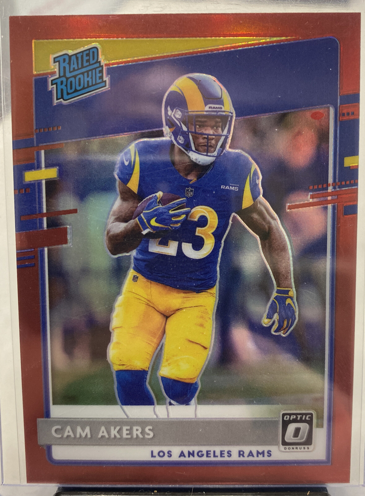 CAM AKERS 2020 Panini Optic Rated Rookie Red Prizm #/99 RC Florida State LA RAMS