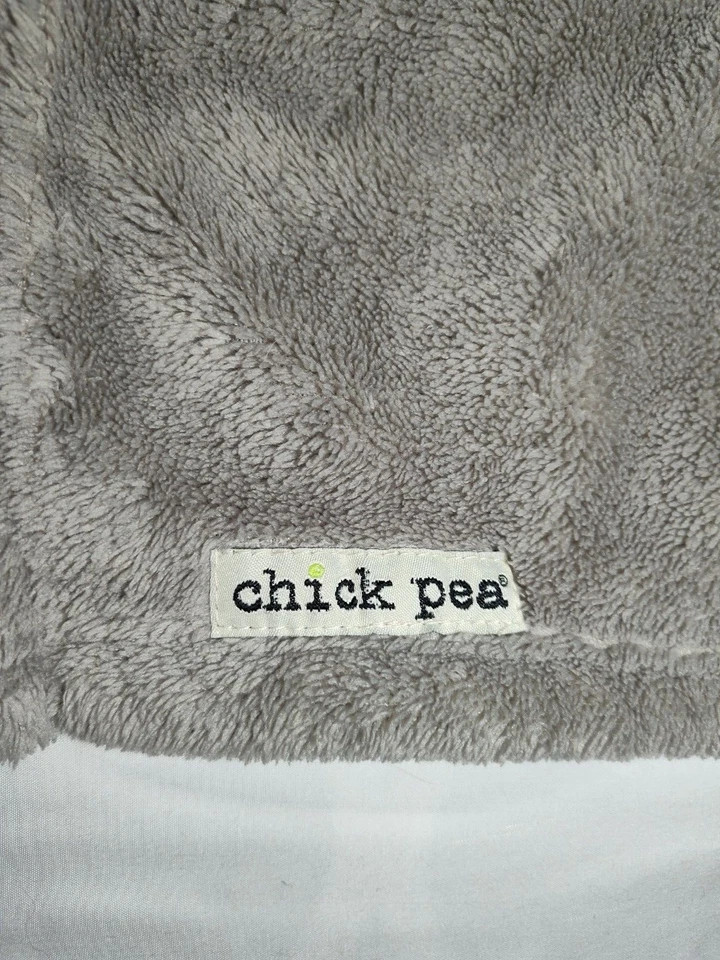 Manta de seguridad para bebé 13" Chick Pea Fox mapache marrón Lovey suave polar gris Foto 3 de 4