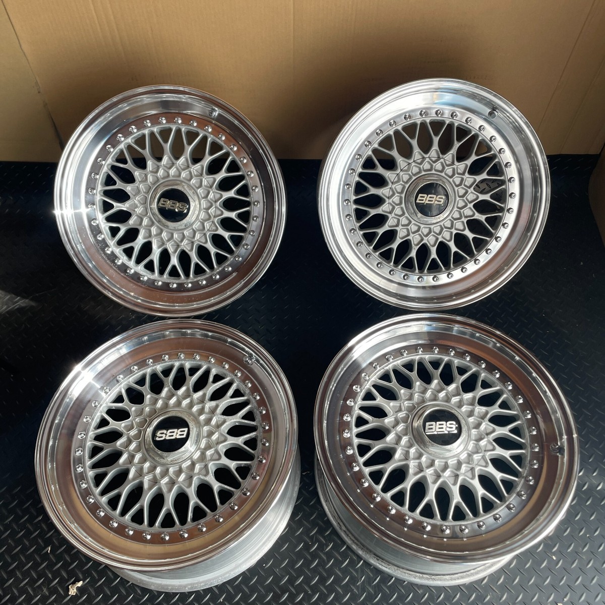 JDM BBS RS324 RS329 4Wheels no tires 17x8+-0 9+19 5x114.3 | eBay