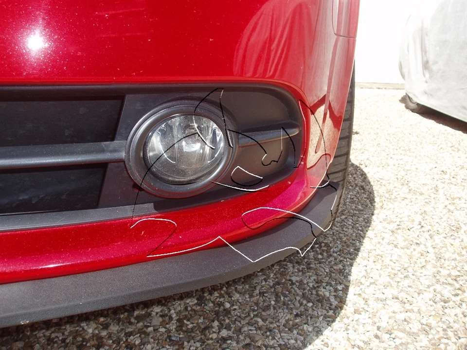 RhinoLip® Daihatsu: Charade Opti Altis Copen Ayla Sigra Labio de barbilla de goma flexible Foto 4 de 4