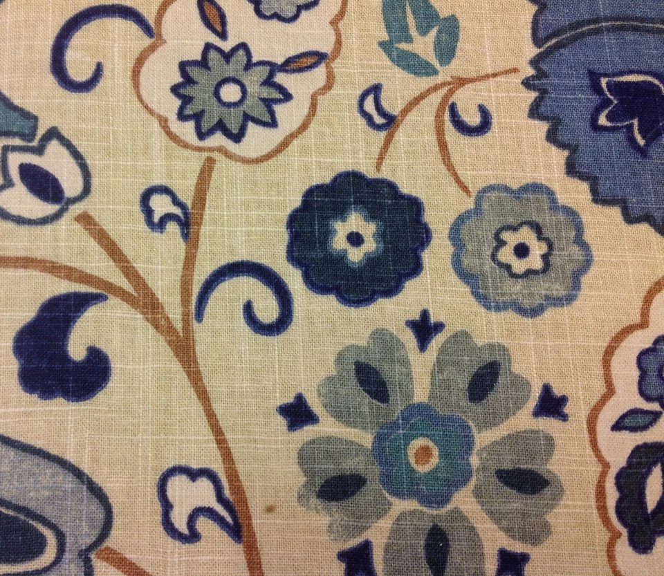 Tela de tapicería de lino floral étnica Fabricut - Frasier/Horizon 10 yardas (3839001) Foto 2 de 3