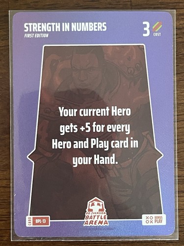 Bo Jackson Battle Arena Bonus Play 13 - Strength in Numbers - BPL-13 Rare!