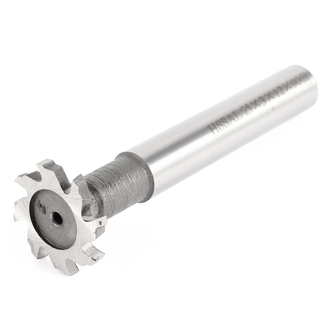 Fraise a rainure en T HSS de 3x25mm avec queue de 8mm a 4 flutes
