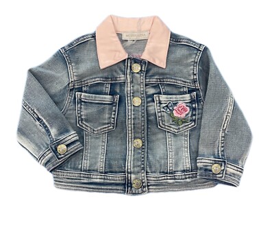Monnalisa Girls Denim Jacket Success Active