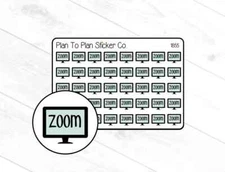 1855~~Zoom Trackers Planner Stickers.