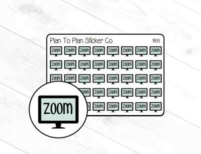 1855~~Zoom Trackers Planner Stickers.