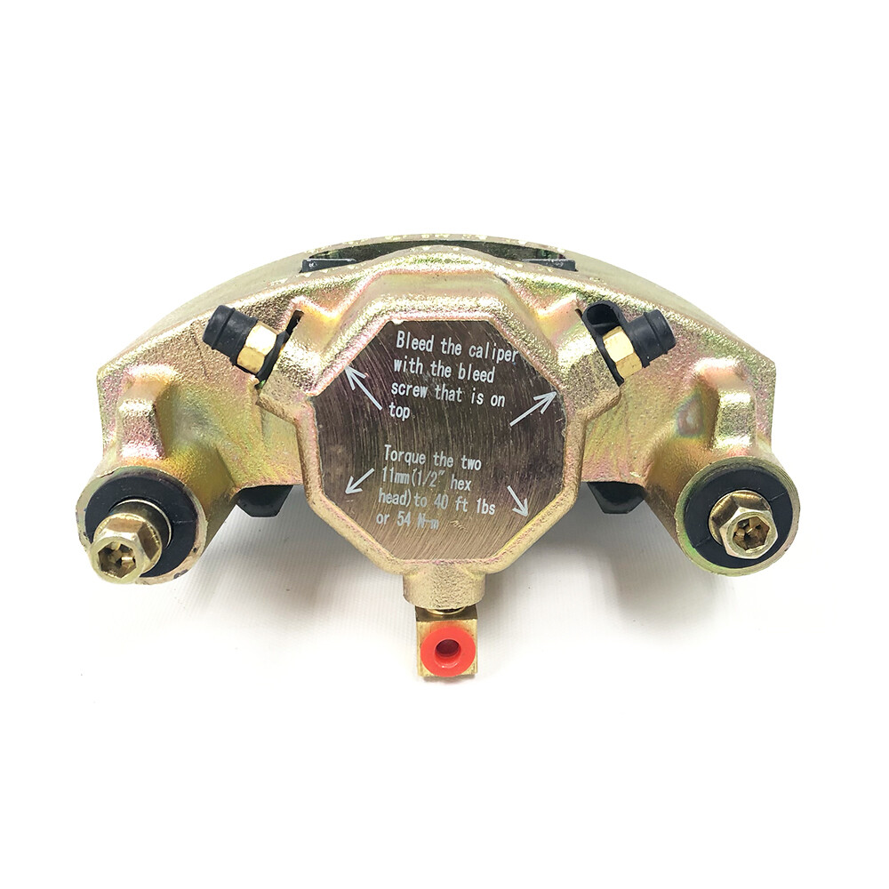 Southwest Wheel 3,500-6,000 lbs. Gold Zinc Plated Finish Disc Brake Caliper w/Ce-image