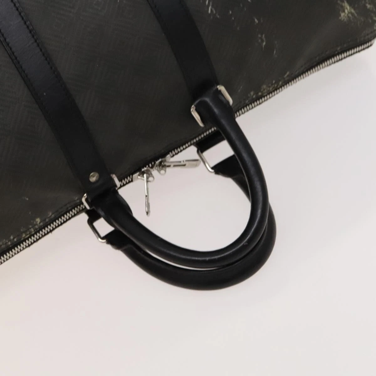 LOUIS VUITTON（LV） Borsa Louis Vuitton Damier Carbon Keepall 45 Boston nera N41415 LV originale 119664