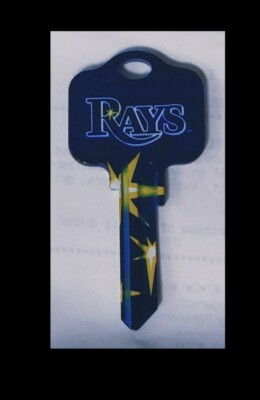 Hard to find TAMPA BAY RAYS MLB House uncut Key Blank Schlage SC1 ILCO
