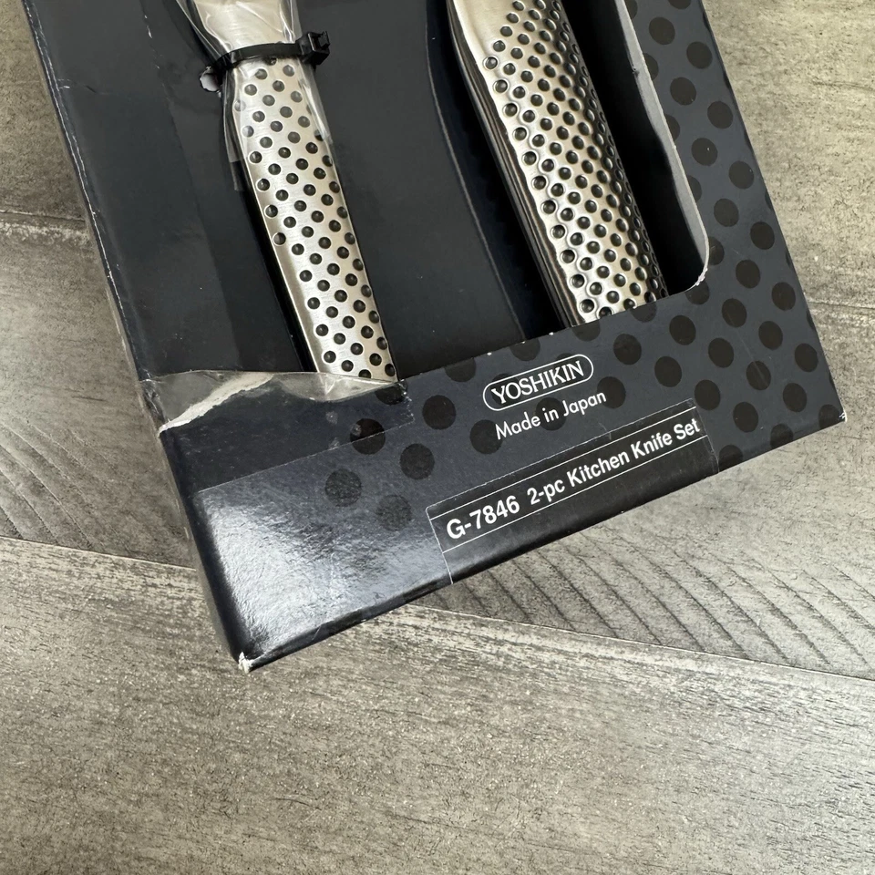 Juego de 2 cuchillos de chef y pelar Williams Sonoma Global Classic plateados nuevos sin etiquetas Foto 4 de 4